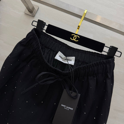 YSL 26S WIDE-LEG DRAWSTRING PANTS 505
