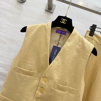 RALPH LAUREN 26S VEST AND SKIRT SET 745