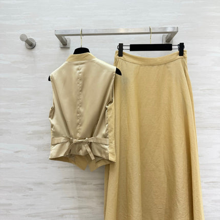 RALPH LAUREN 26S VEST AND SKIRT SET 745