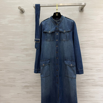 RALPH LAUREN 26S DENIM SHIRT DRESS 744