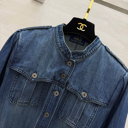 RALPH LAUREN 26S DENIM SHIRT DRESS 744