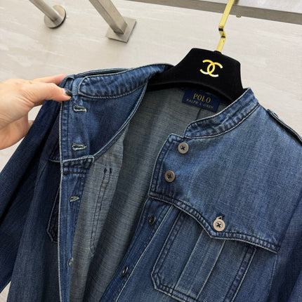 RALPH LAUREN 26S DENIM SHIRT DRESS 744