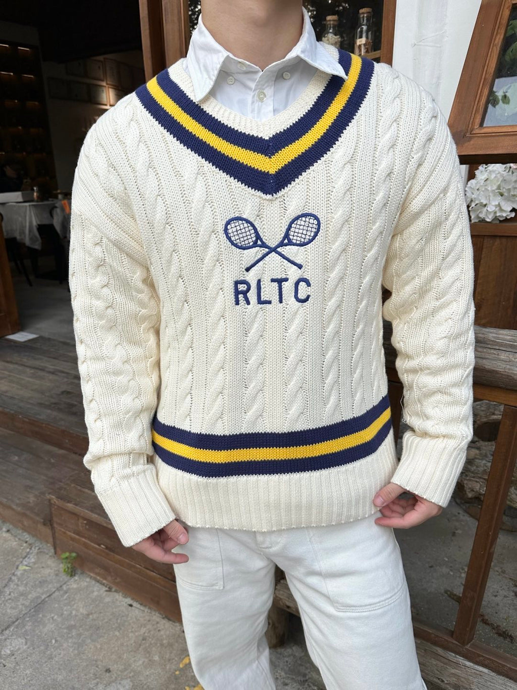 RALPH LAUREN 25S KNITTED TENNIS SWEATER 266