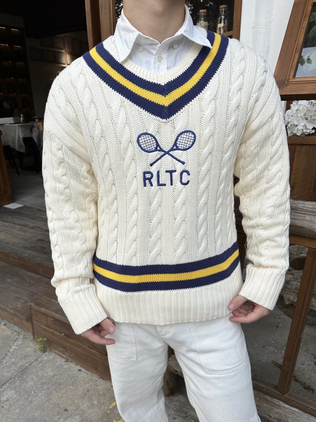 RALPH LAUREN 25S KNITTED TENNIS SWEATER 266
