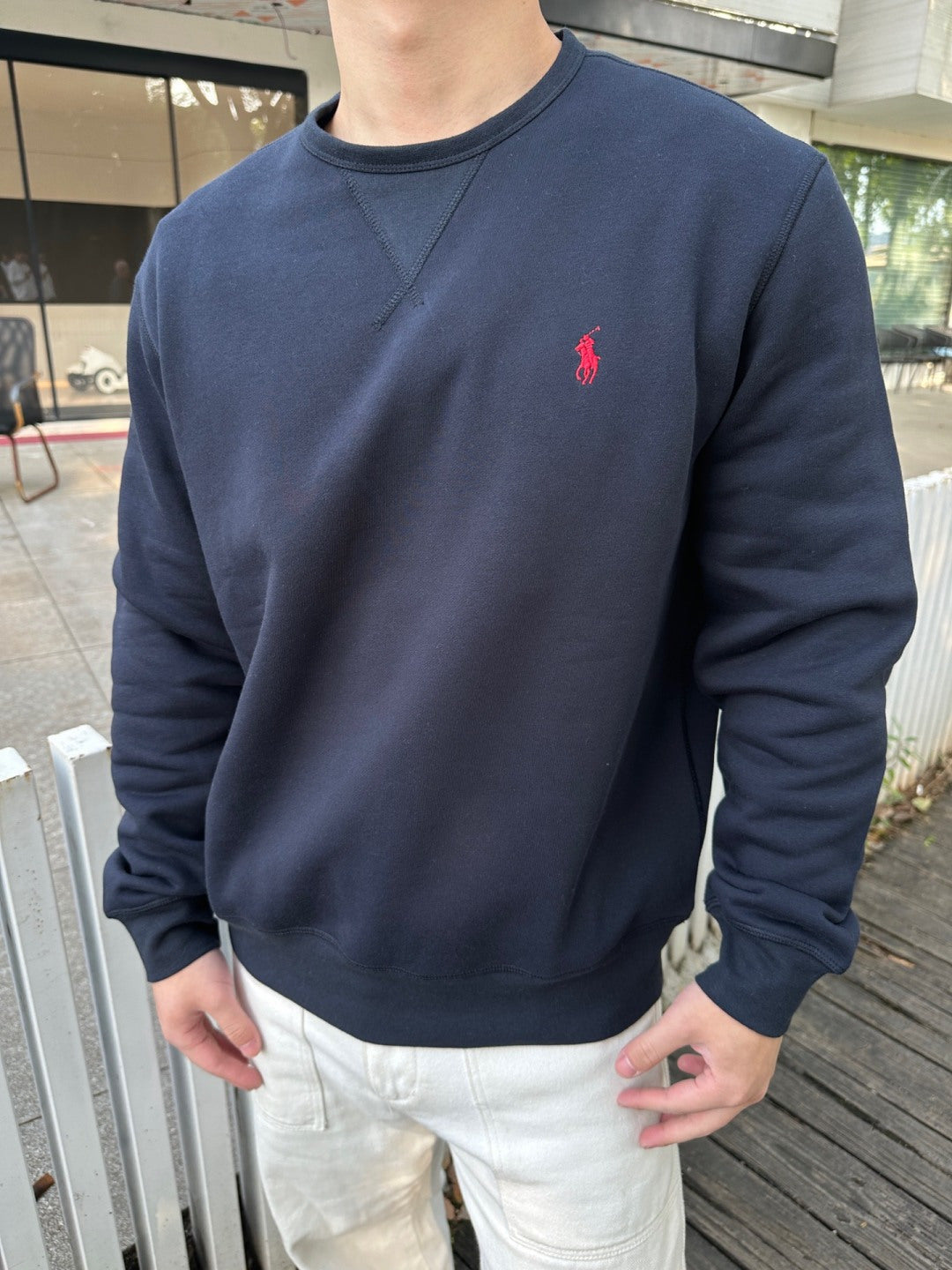 RALPH LAUREN 25S FLEECE SWEATSHIRT WITH EMBROIDERED LOGO 263