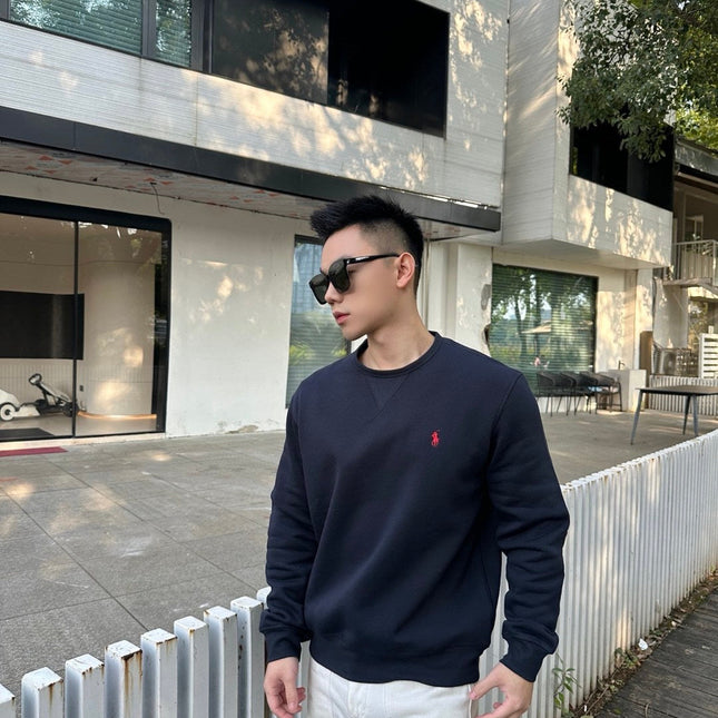 RALPH LAUREN 25S FLEECE SWEATSHIRT WITH EMBROIDERED LOGO 263