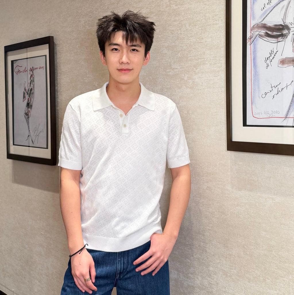 FENDI 26S KNIT POLO SHIRT 028
