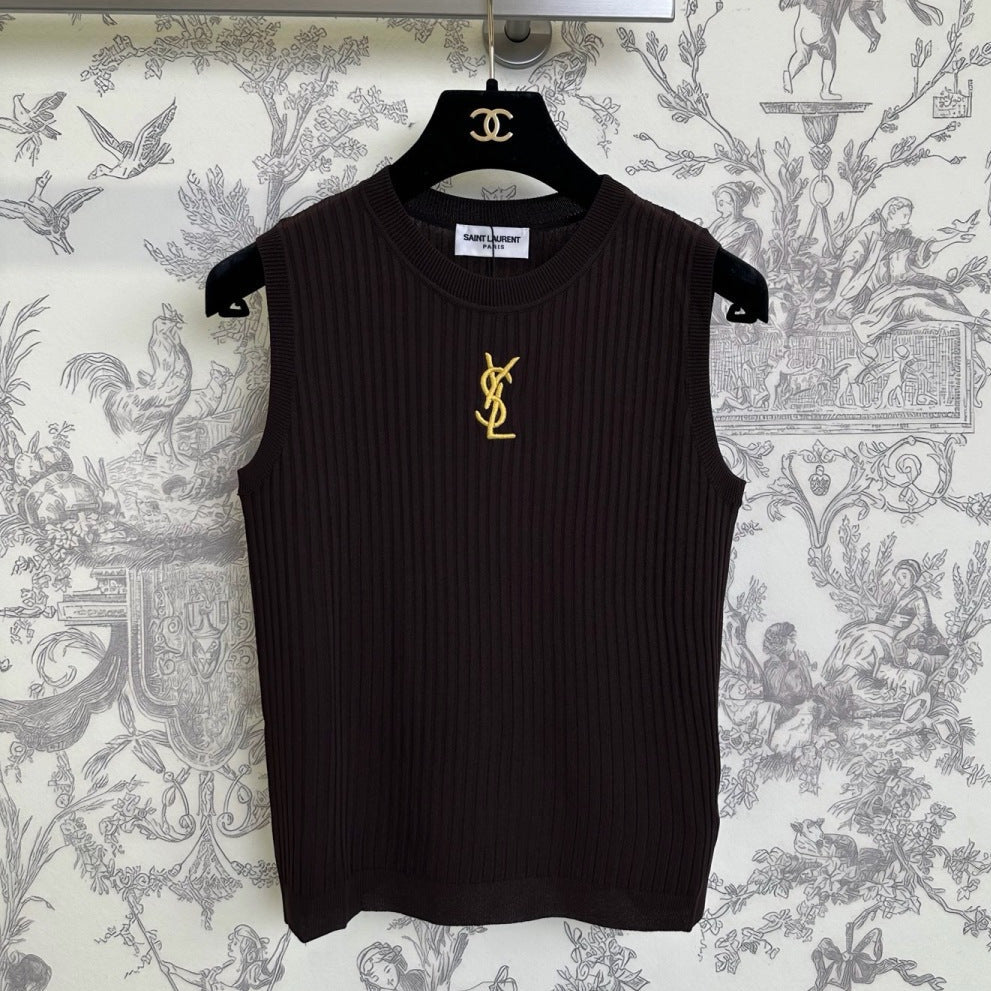 YSL 26S KNIT VEST TOP 385