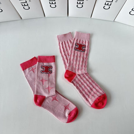 CELINE 26S CREW SOCKS 494264 (1 BOX)