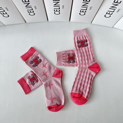 CELINE 26S CREW SOCKS 494264 (1 BOX)