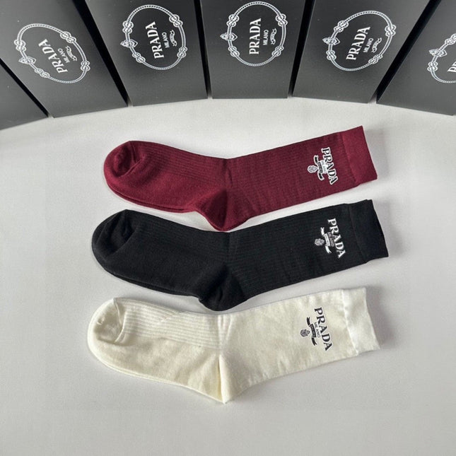 PRADA 26S CREW SOCKS 569253 (1 BOX)