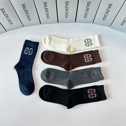 BALENCIAGA 26S CREW SOCKS 234047 (1 BOX)