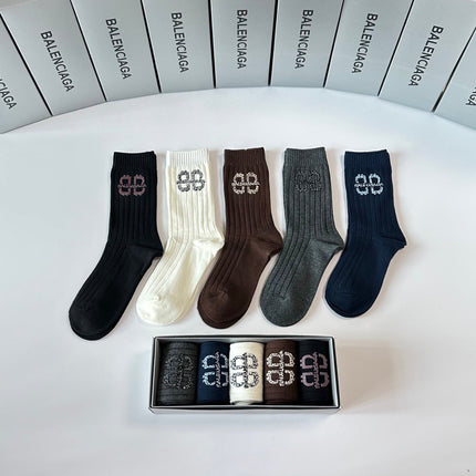 BALENCIAGA 26S CREW SOCKS 234047 (1 BOX)