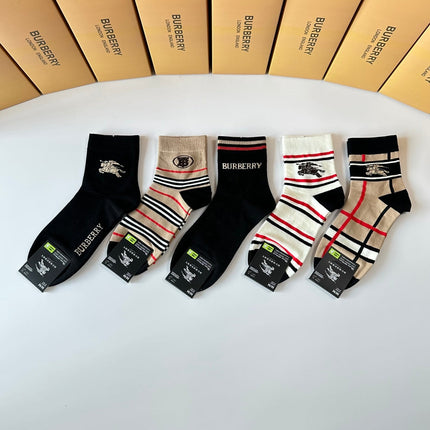 BURBERRY 26S ANKLE SOCKS 238698 (1 BOX)