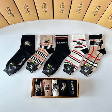 BURBERRY 26S ANKLE SOCKS 238698 (1 BOX)