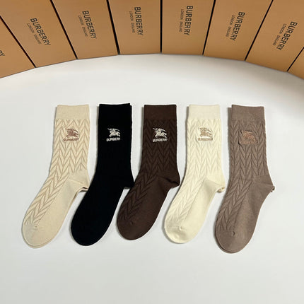 BURBERRY 26S CREW SOCKS 282309 (1 BOX)