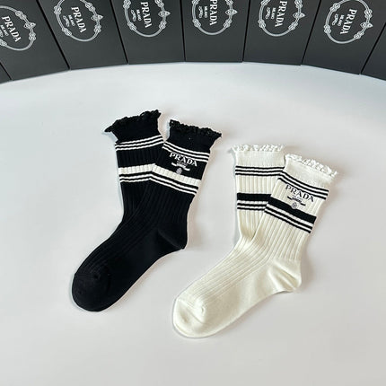 PRADA 26S CREW SOCKS 341906 (1 BOX)