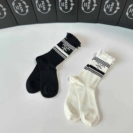 PRADA 26S CREW SOCKS 341906 (1 BOX)