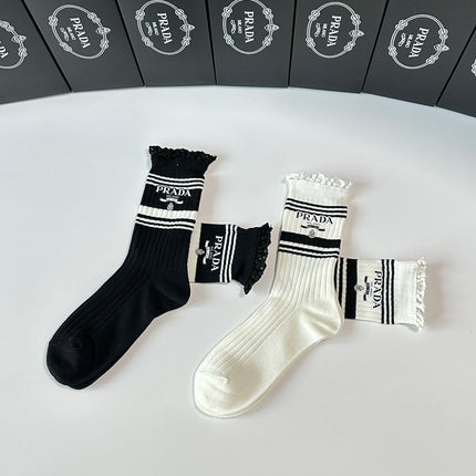 PRADA 26S CREW SOCKS 341906 (1 BOX)
