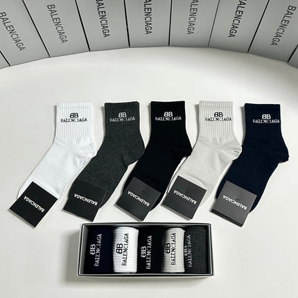 BALENCIAGA 26S ANKLE SOCKS 358566 (1 BOX)