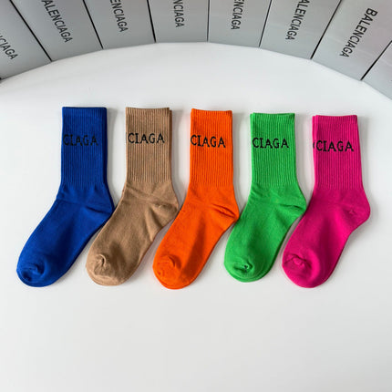 BALENCIAGA 26S CREW SOCKS 358579 (1 BOX)