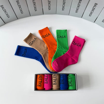 BALENCIAGA 26S CREW SOCKS 358579 (1 BOX)