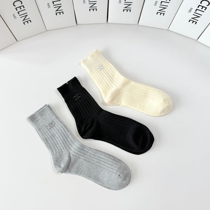 CELINE 26S CREW SOCKS 373797 (1 BOX)