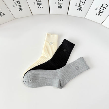 CELINE 26S CREW SOCKS 373797 (1 BOX)