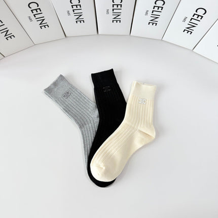 CELINE 26S CREW SOCKS 373797 (1 BOX)