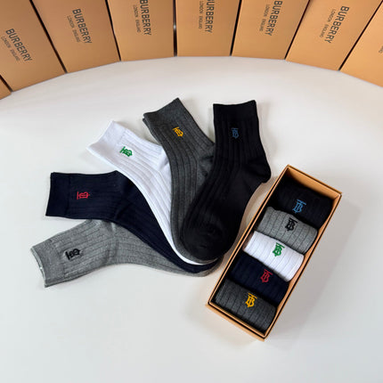 BURBERRY 26S ANKLE SOCKS 395223 (1 BOX)