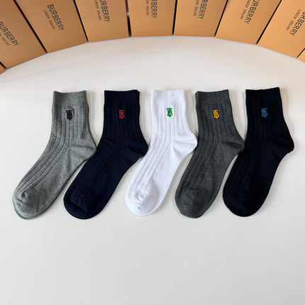 BURBERRY 26S ANKLE SOCKS 395223 (1 BOX)
