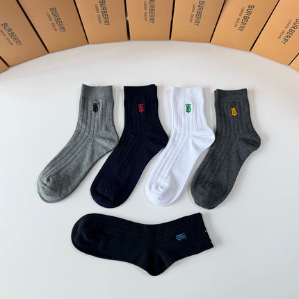 BURBERRY 26S ANKLE SOCKS 395223 (1 BOX)