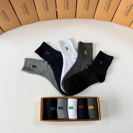 BURBERRY 26S ANKLE SOCKS 395223 (1 BOX)