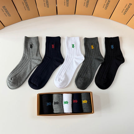 BURBERRY 26S ANKLE SOCKS 395223 (1 BOX)