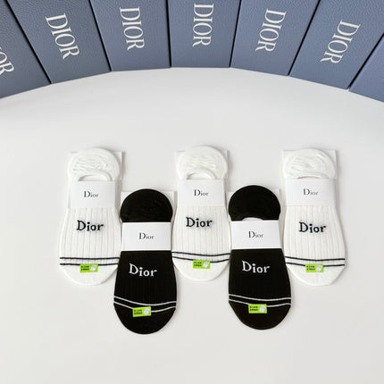 DIOR 26S NO-SHOW SOCKS 415704 (1 BOX)