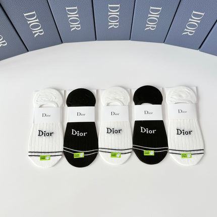 DIOR 26S NO-SHOW SOCKS 415704 (1 BOX)