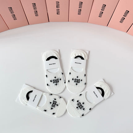 MIUMIU 26S NO-SHOW SOCKS 415707 (1 BOX)
