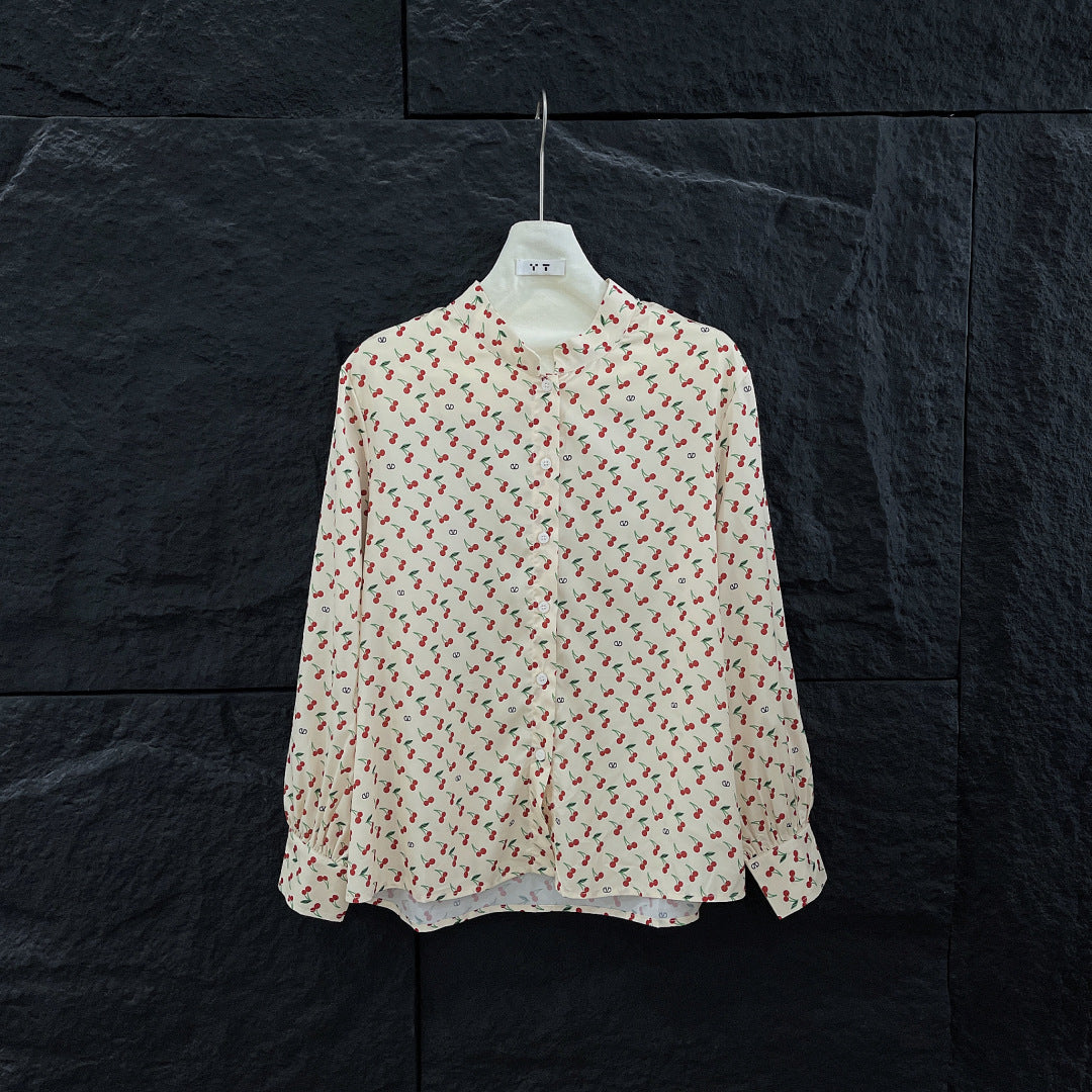 SILK SHIRT WITH CHERRY PRINT 265827