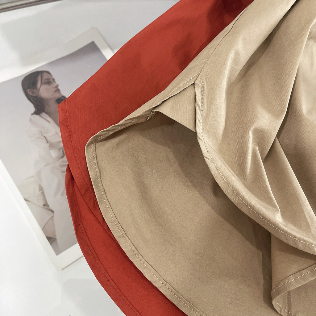 YSL LONG BELTED SHIRT IN COTTON 265868