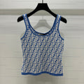 FEND 25S FLORAL LOGO KNITTED CAMISOLE 264227
