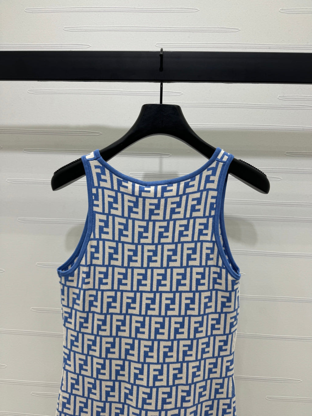 FEND 25S CROCHET FLORAL LOGO PINAFORE DRESS 264221