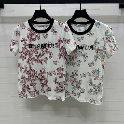 Dior 25C T-Shirt Papillon multicolore Pattern 228799