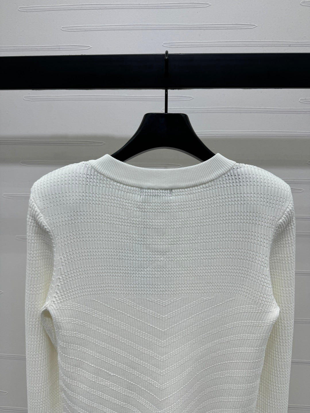BALMAIN 25S KNITTED ROUND NECK LONG SLEEVE CARDIGAN 264243