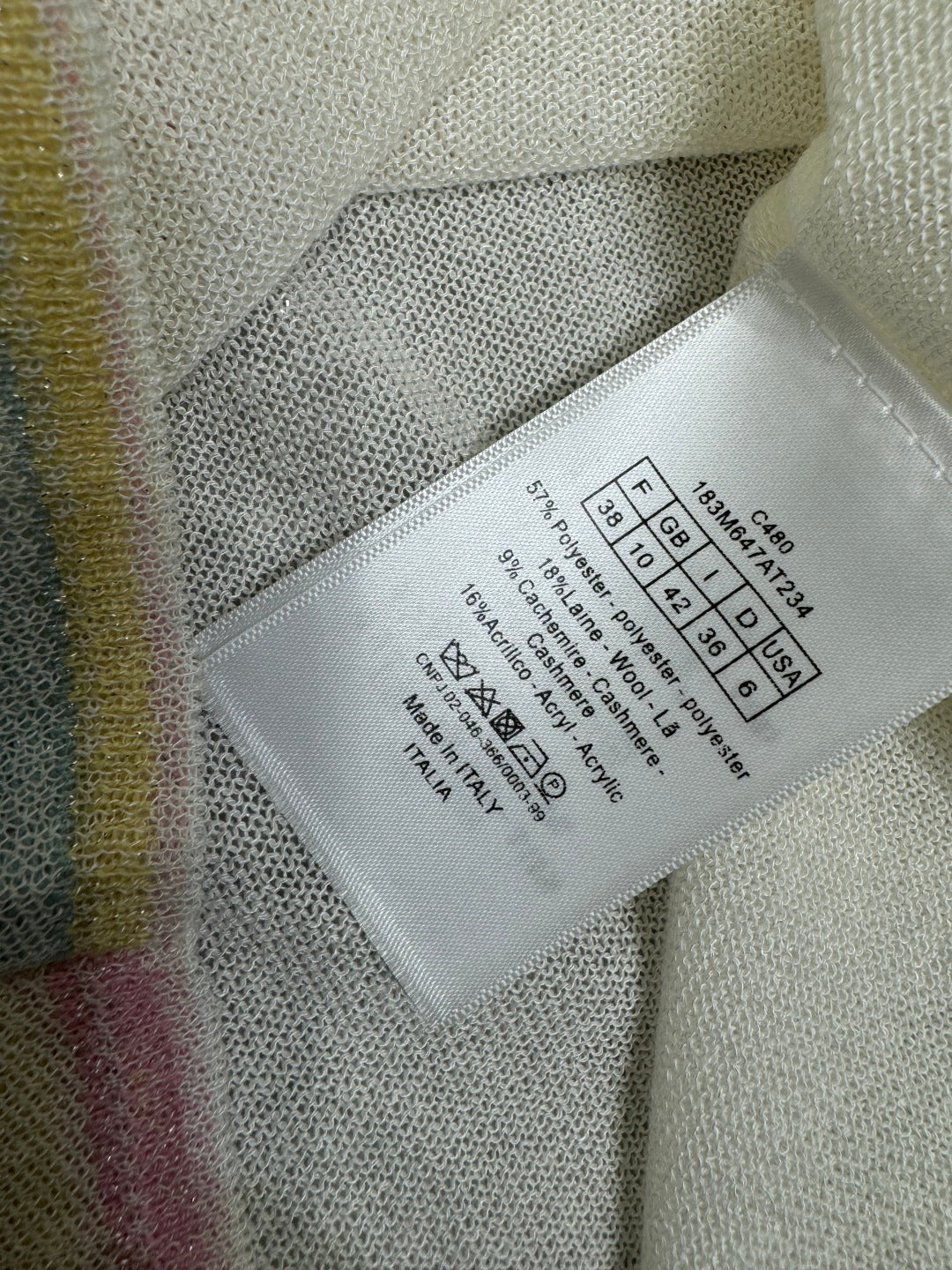 DIOR SHORT-SLEEVE KNIT TOP 269459