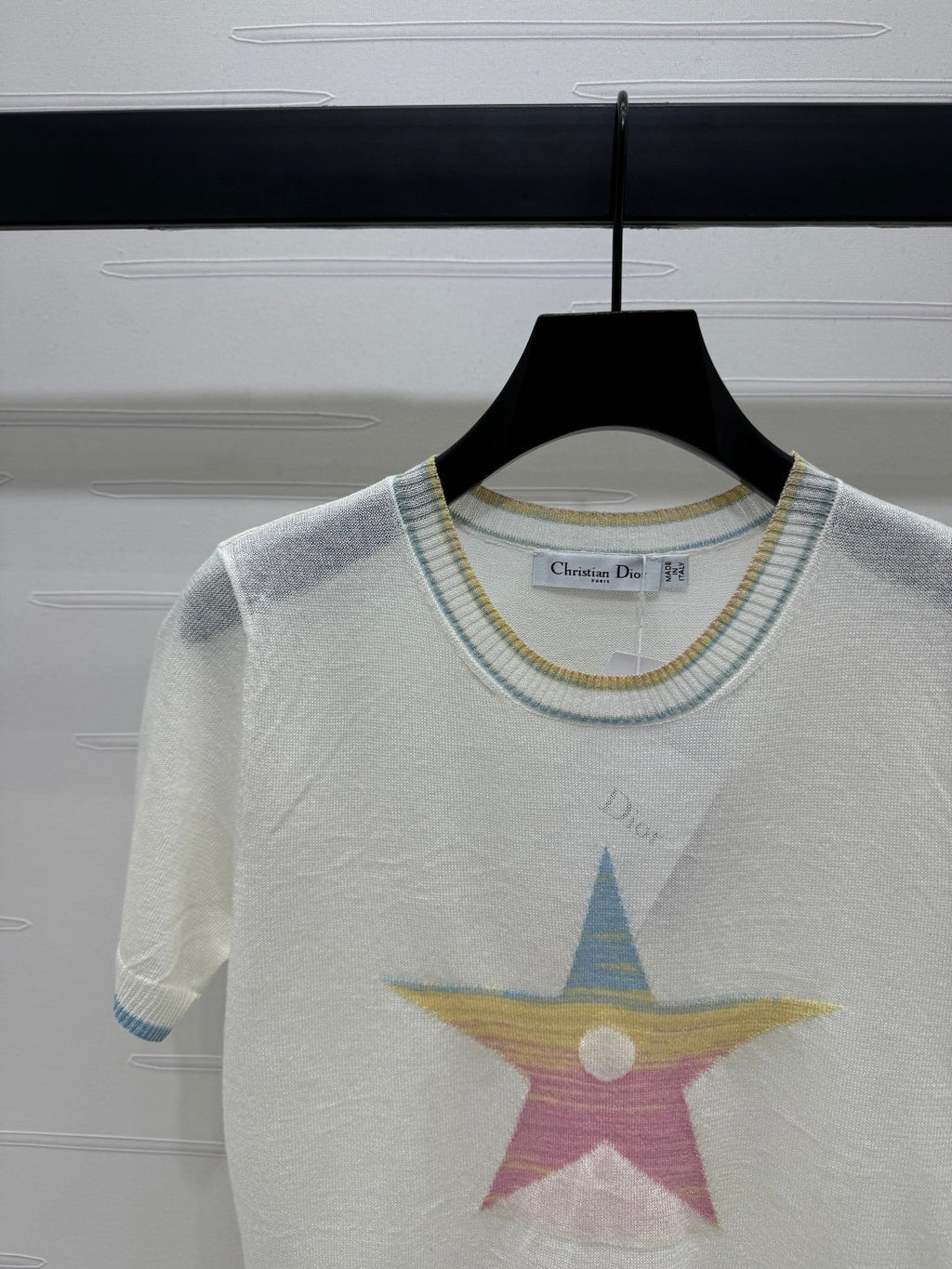 DIOR SHORT-SLEEVE KNIT TOP 269459