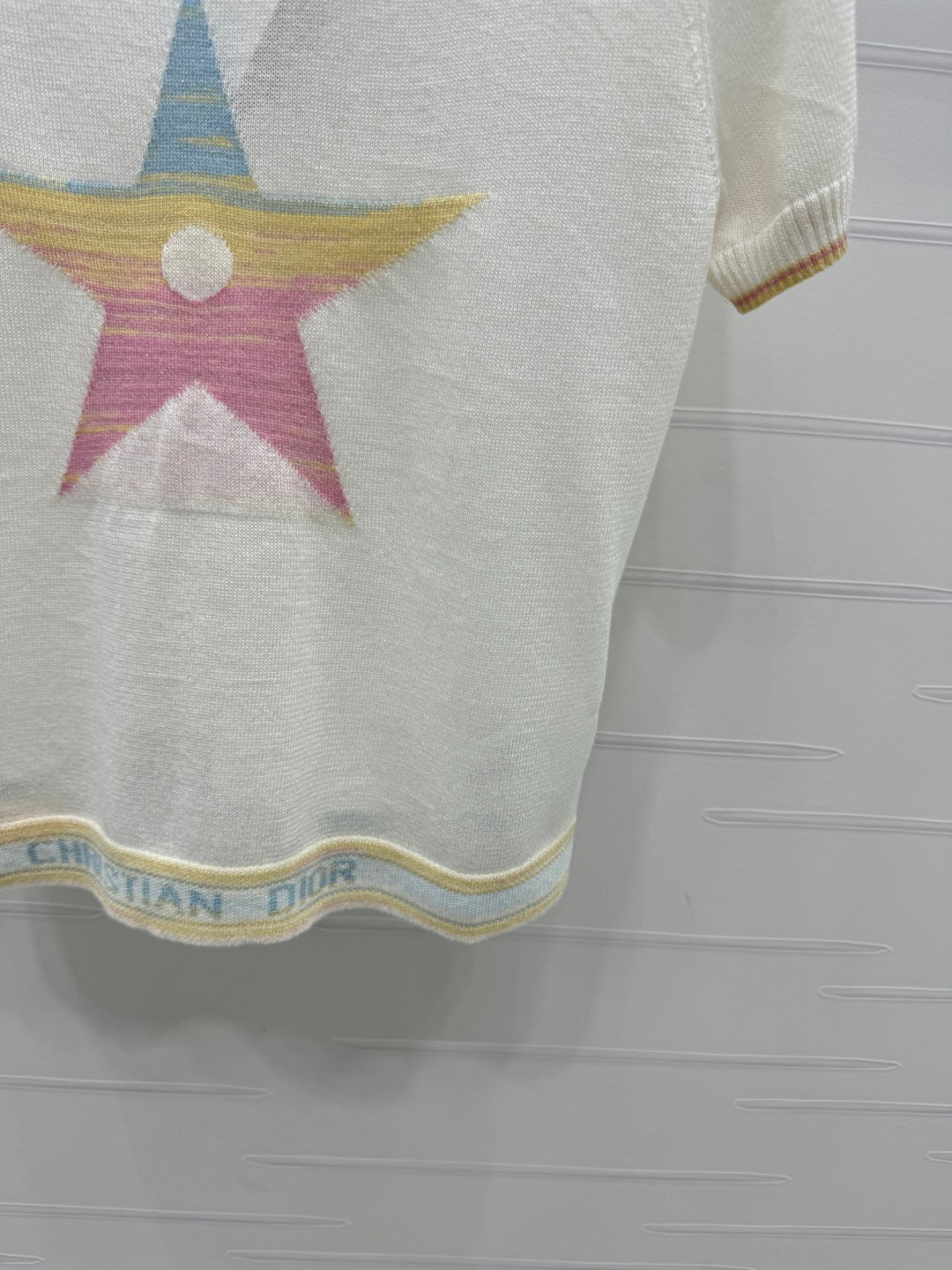 DIOR SHORT-SLEEVE KNIT TOP 269459