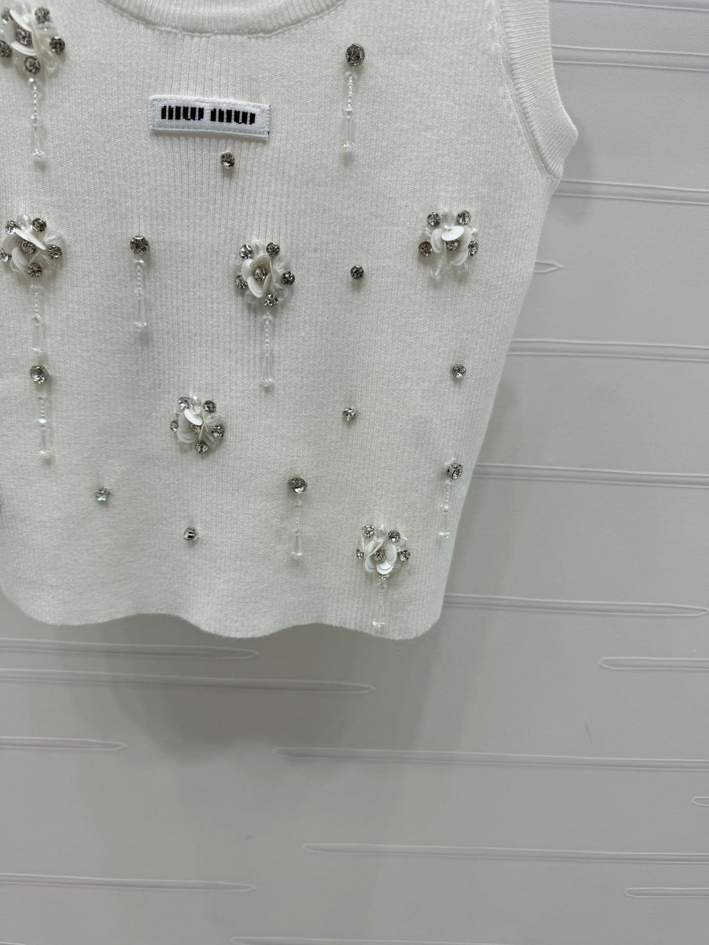 Miumiu 25 White Crop Top