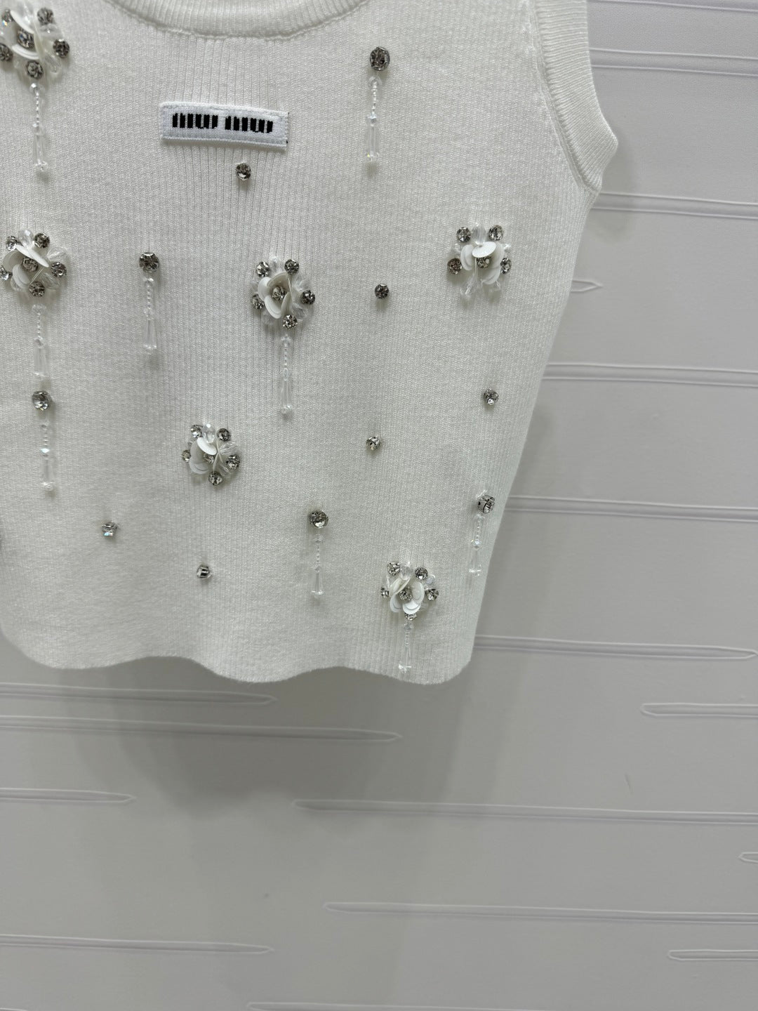 Miumiu 25 White Crop Top
