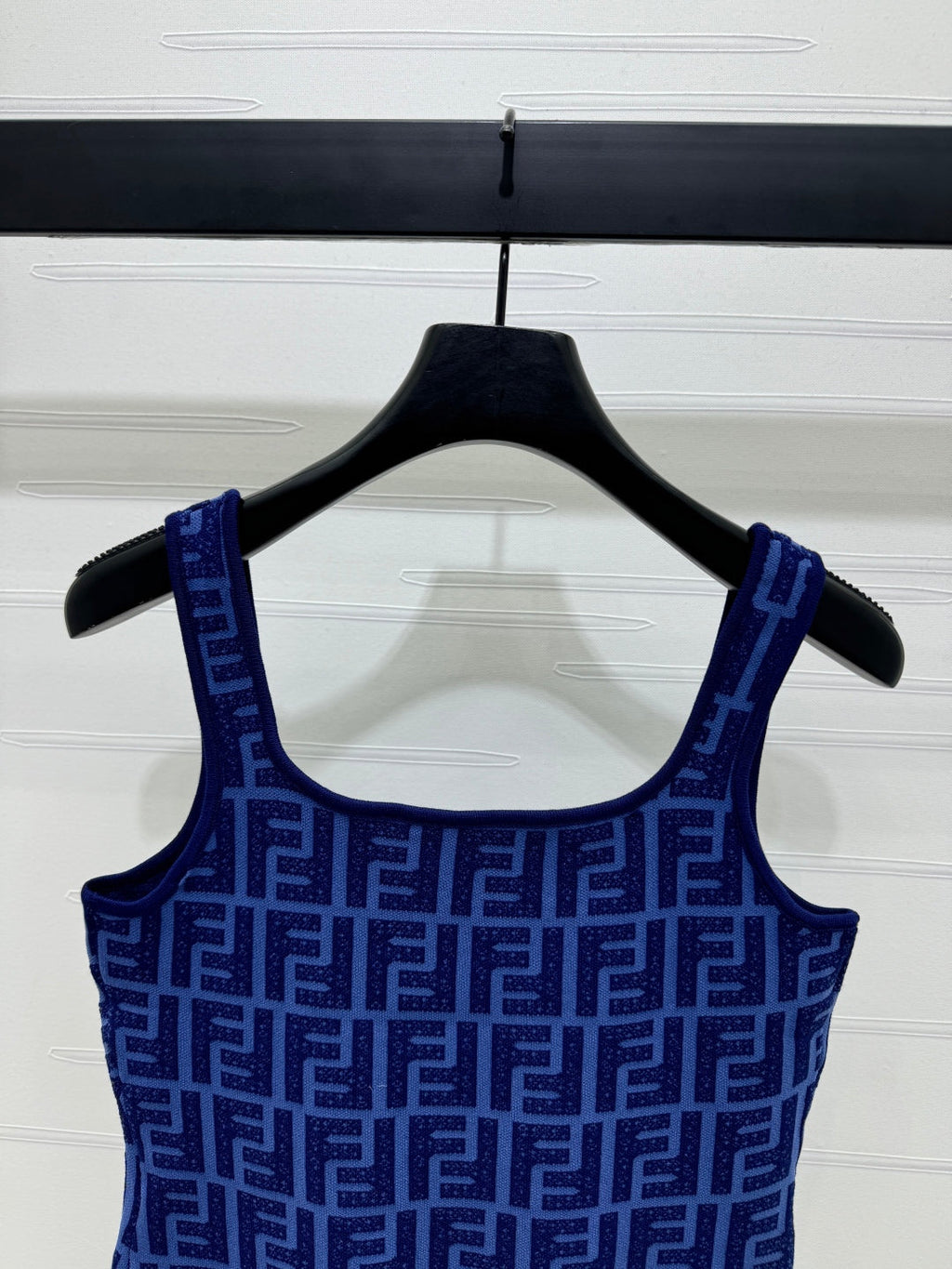 Fendi 25 Blue Knit Tank Top