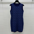 Fendi Blue Knit Mini Dress